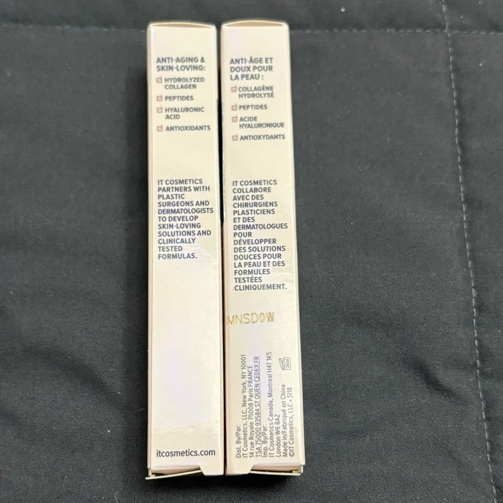 Lot of 2 - IT Cosmetics Bye Bye Under Eye Concealer - 4.5 Warm Deep